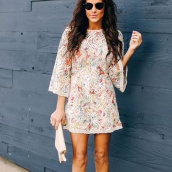 Entro floral eyelet lace romper EUC size Small - Picture 2 of 13